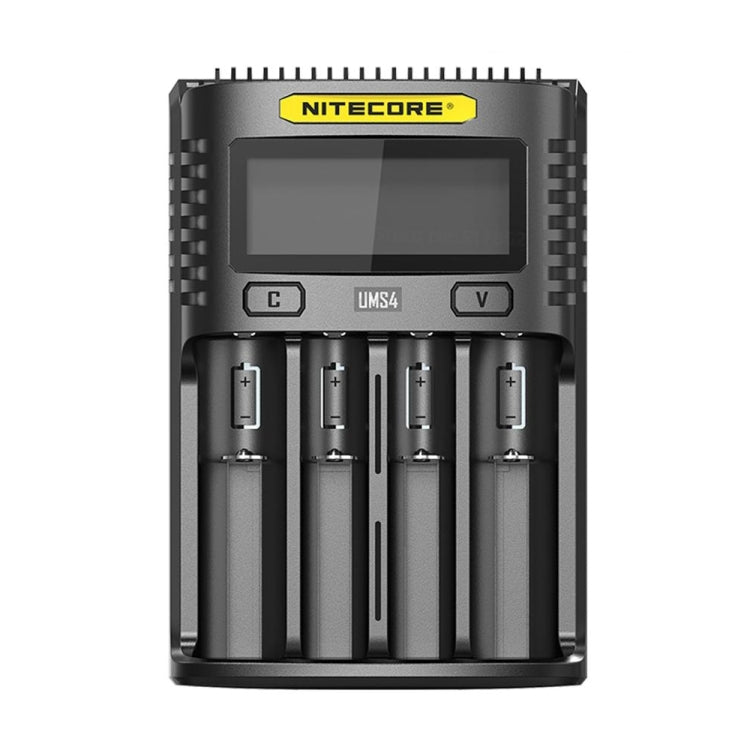 Caricabatterie rapido per batterie al litio NITECORE, spina americana, UMS4, UMS2 Caricabatterie rapido per batterie al litio NITECORE, spina americana, UMS4, UMS2